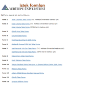 Tablet Screenshot of formlar.yeditepe.edu.tr